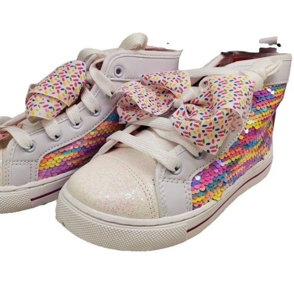 JoJo Siwa Shoes JoJo Siwa High Top Shoes Sequence Shoes Childrens Shoes - Picture 3 of 10